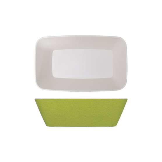Lime Green Seville Melamine GN 1/4 Deep Dish 26.5 x 16.2 x 8cm