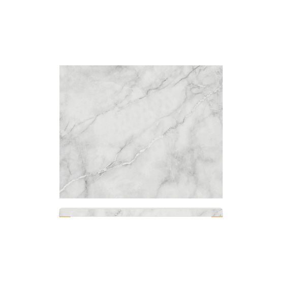 White Marble Agra Melamine GN 1/2 Slab 32.5 x 26.5cm