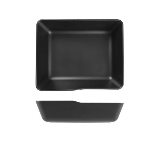 Black Copenhagen Melamine GN 1/2 Deep Dish 32.5 x 26.5 x 8cm