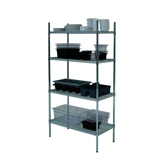 GenWare 4 Tier Wire Racking 122 x 45 x 183cm