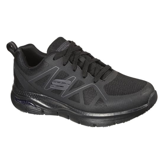 Skechers Work Axtell Slip Resistant Arch Fit Trainers Black