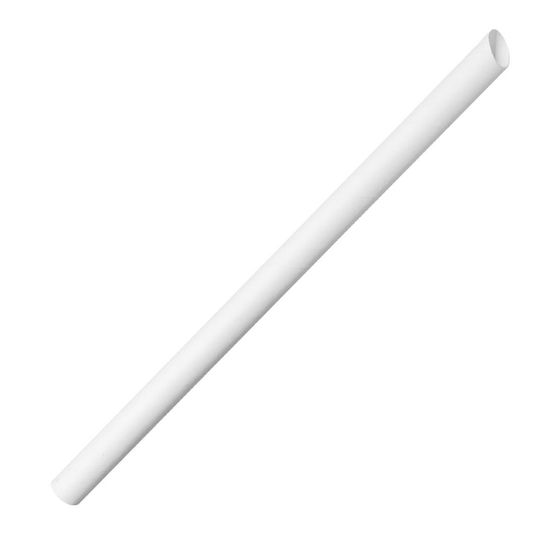 Fiesta Compostable Bubble Tea Straw White 12x210mm