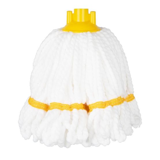 Jantex Connect Microfibre Mop Head Yellow Stripe 150g