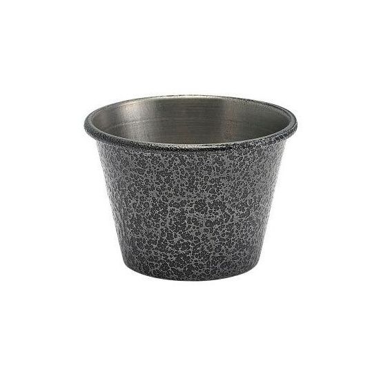GenWare 2.5oz Stainless Steel Ramekin Hammered Silver