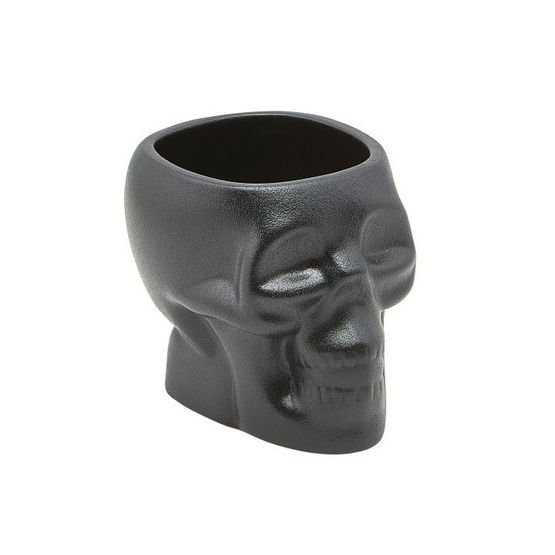 Genware Cast Iron Effect Skull Tiki Mug 40cl/ 14oz
