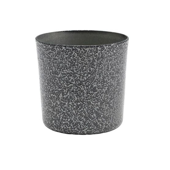 Stainless Steel Serving Cup 8.5 x 8.5cm Hammered Silver