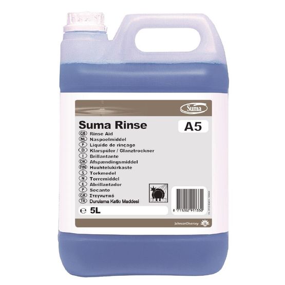 Suma A5 Warewasher Rinse Aid Concentrate 5Ltr