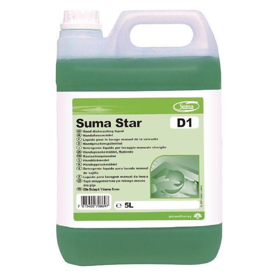 Suma Star D1 Washing Up Liquid Concentrate 5Ltr