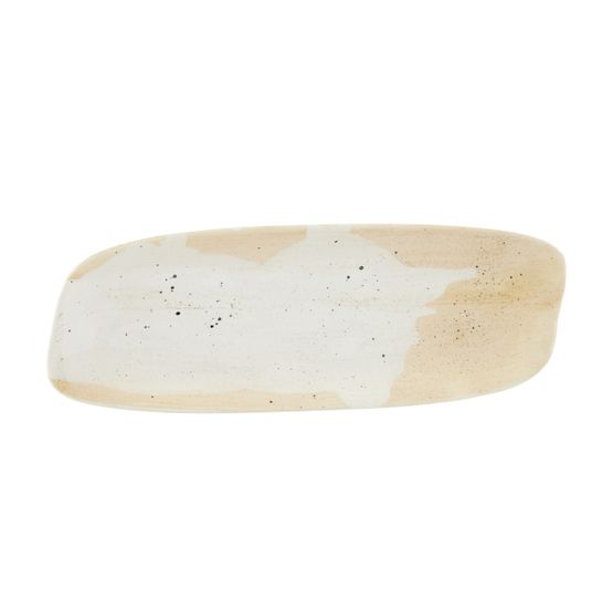 Roots Stoneware CMO-SVRST34 Cameo Rectangular Platter 34 x 11cm / 13.25" x 4.25"