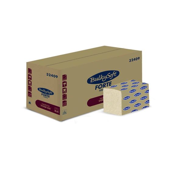 Bulkysoft Forte Havana Napkins System One Kraft Brown - 2ply  21cm X 16cm