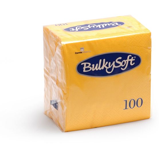 Bulkysoft 2 Ply Yellow Lunch Napkin 33cm x 33cm
