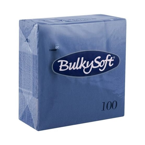 Bulkysoft Rainbow 40cm 2-Ply Blue Dinner Napkins