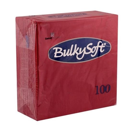 Bulkysoft Rainbow 40cm 2-Ply Bordeaux Dinner Napkins