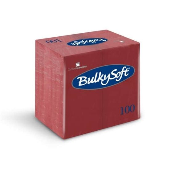 Bulkysoft Rainbow 40cm 2-Ply Bordeaux Dinner Napkins 1/8 Fold