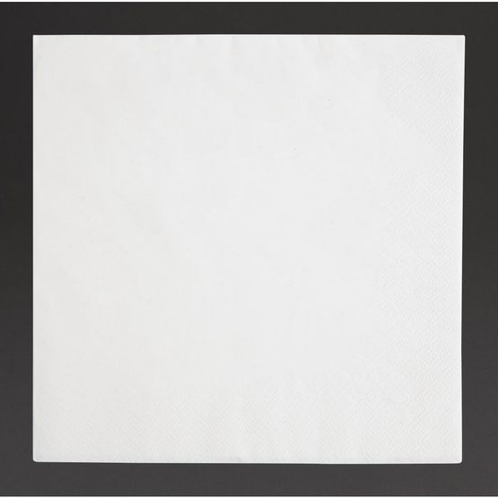 Fiesta Recyclable Dinner Napkin White 40x40cm 3ply 1/4 Fold