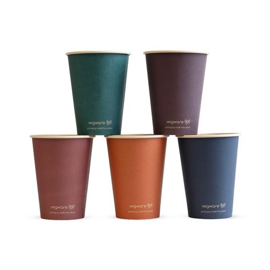 Vegware 12oz Feel Snug Single Wall Hot Cup 89-Series - LV-FS12