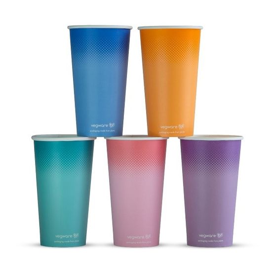 Vegware CV-FG20 20oz Feel Good Paper Cold Cup, 89-Series