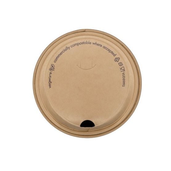 Vegware Feel Snug 89-Series Paper Sipping Lid - VLID89P-FS