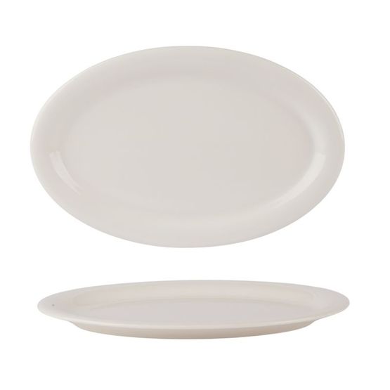 Elevate ABS22OV Albus Oval Plate 22cm / 8 1/2”