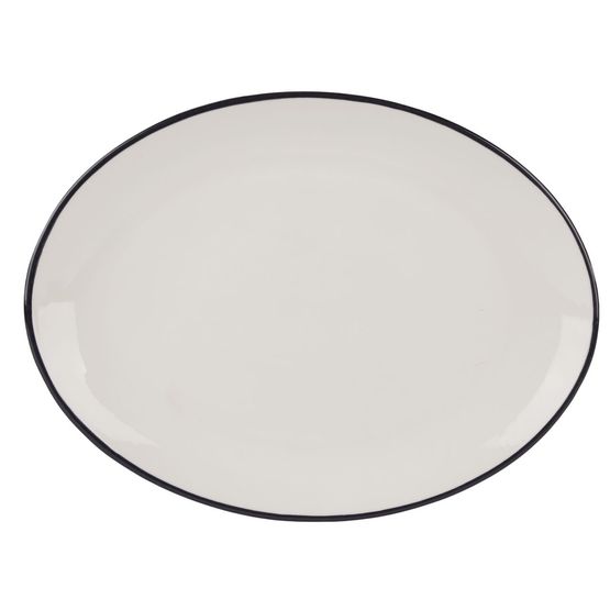 Modest 19113036 Black Oval Platter 36cm / 14”