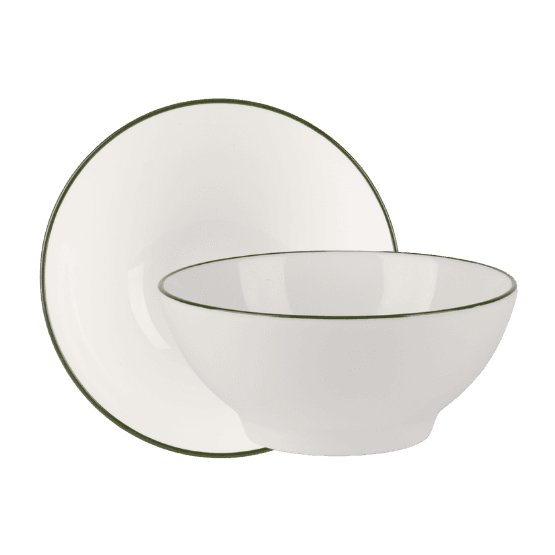 Modest 16342214 Green Footed Bowl 14cm / 5.5" - 450ml / 15.75oz