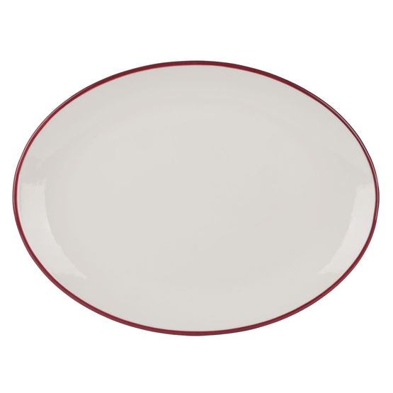 Modest 13113036 Maroon Oval Platter 36cm / 14”
