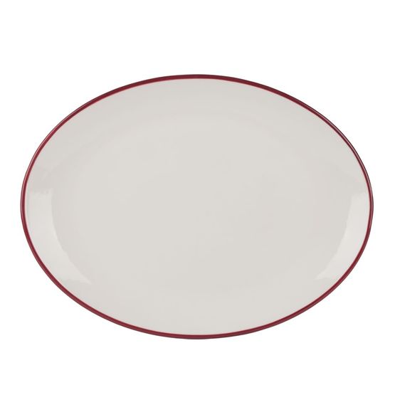 Modest 13113031 Maroon Oval Platter 31cm / 12 1/4”