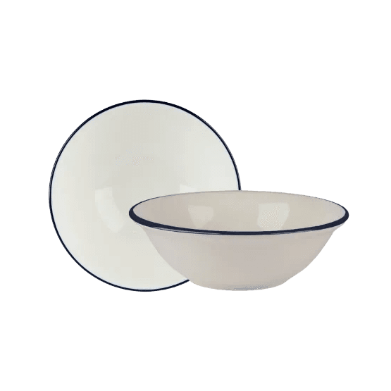 Modest 15112015 Navy Oatmeal Bowl - 16cm / 6.25"