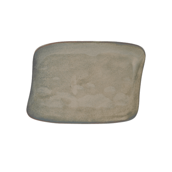 Roots Stoneware VRD-SVRST22 Olive Rectangular Platter - 22 x 11cm / 8.5" x 4.25"