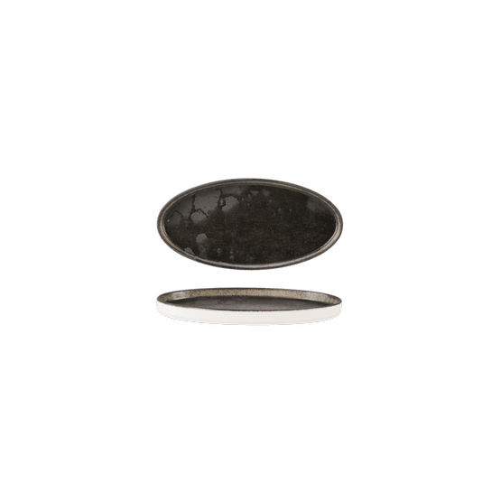 Academy Fusion Ebony Oval Platter - 26cm / 10"