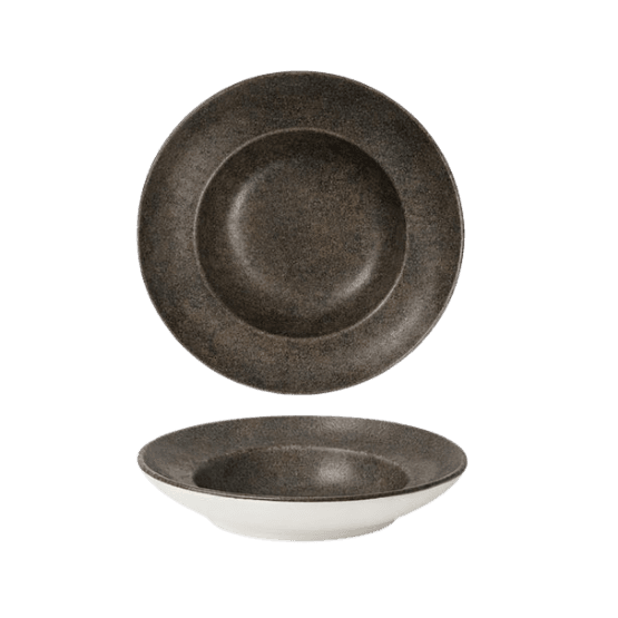 Academy Fusion Ebony Pasta Plate - 28cm / 11"