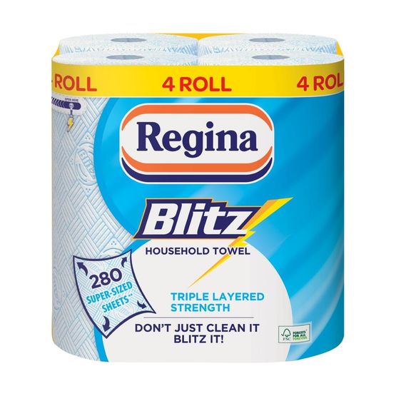 Regina Blitz Household Towel 3-Ply 280 Sheets