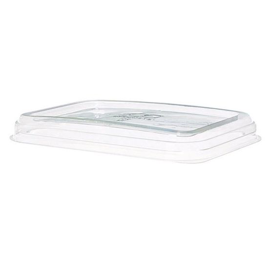 12-16oz WorldView PLA Lid For Rectangular Containers - Clear