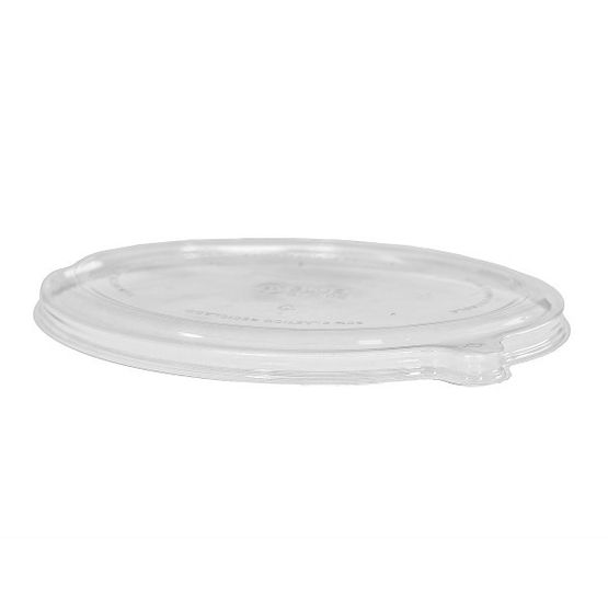 24/32oz WorldView rPET Clear Vented Lid for Oval Containers