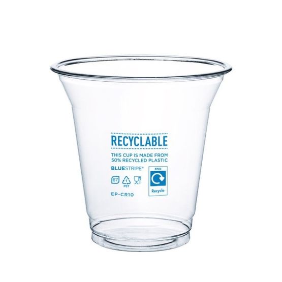 10oz BlueStripe rPET Cold Cup