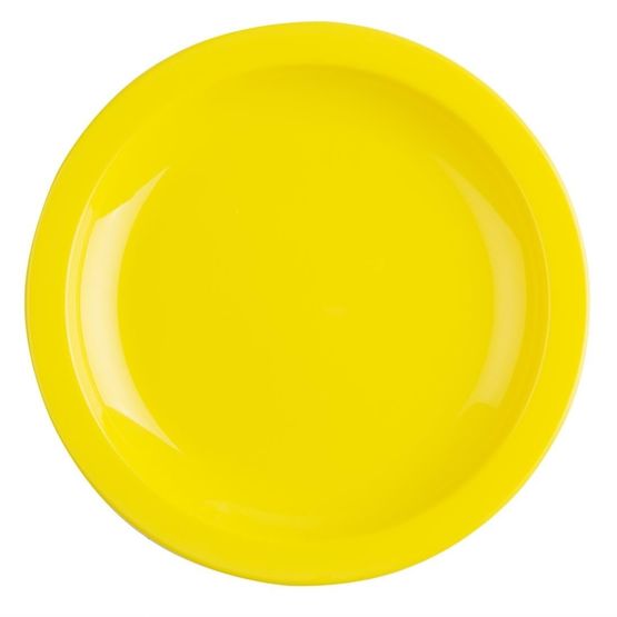 Olympia Kristallon Polypropylene Plates Yellow 174mm