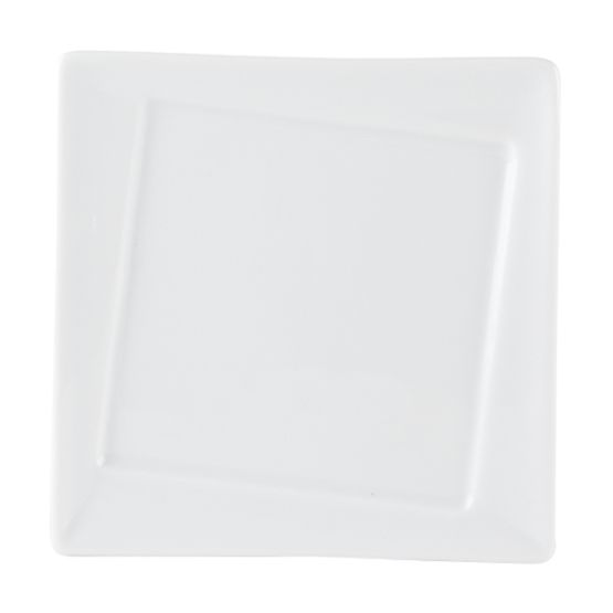 Porcelite Twist Square Plate 13cm / 5"