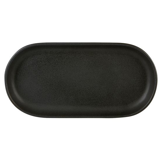 Rustico Carbon Oval Tray 30 x 15cm