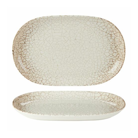 Academy Fusion 23143033 Scorched Oval Platter 33 x 21cm