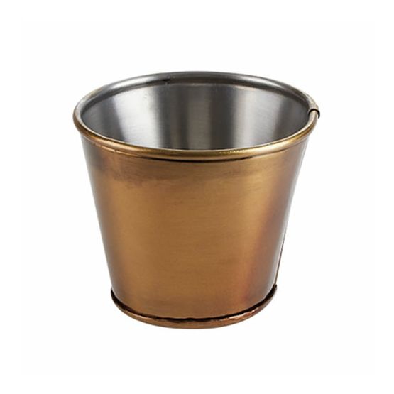 Sides Bucket Antique Brass 11cm