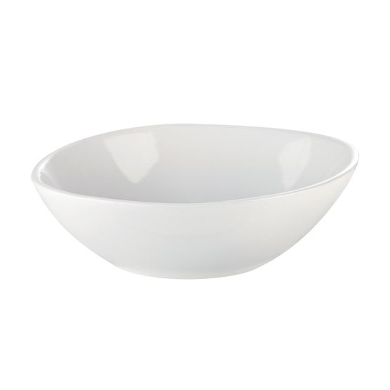 Simply Tableware White Oval Bowl 17cm EC1014
