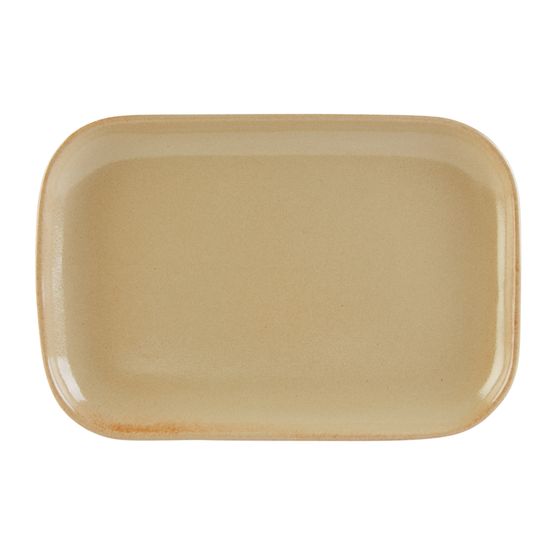 Rustico Flame Rectangular Plate 34.5 x 23.5cm