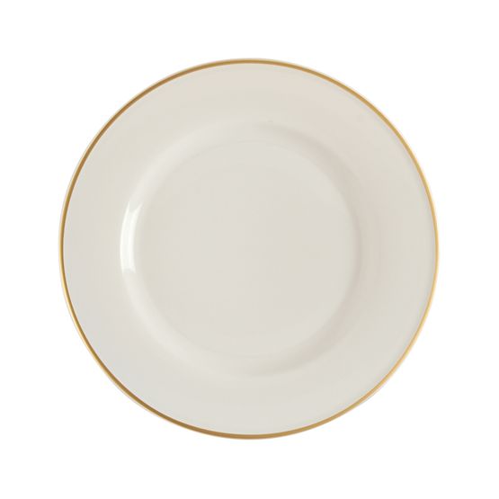 Porland Academy Event Gold Band Flat Plate 27cm / 10.5"
