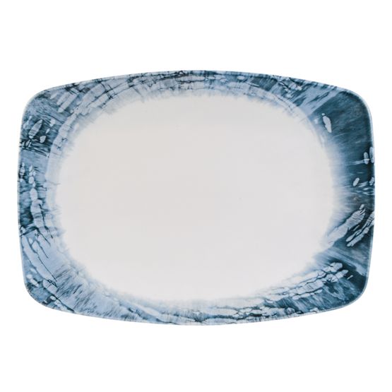 Porland Enigma Wave Rectangular Plate 27 x 19.5cm