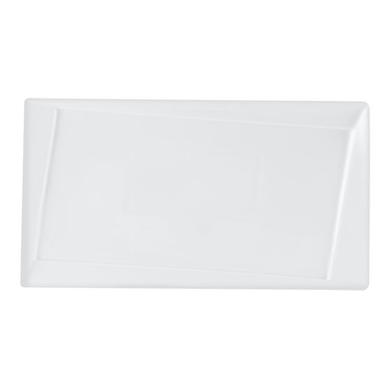 Porcelite Twist Rectangular Plate 32.5 x 17.5cm / 12.5 x 7"