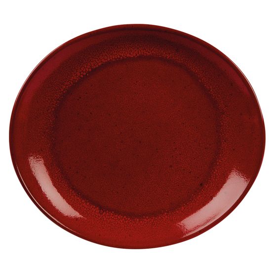 Rustico Lava Bistro Oval Plate 29.5 x 26cm / 11.5" x 10.25"