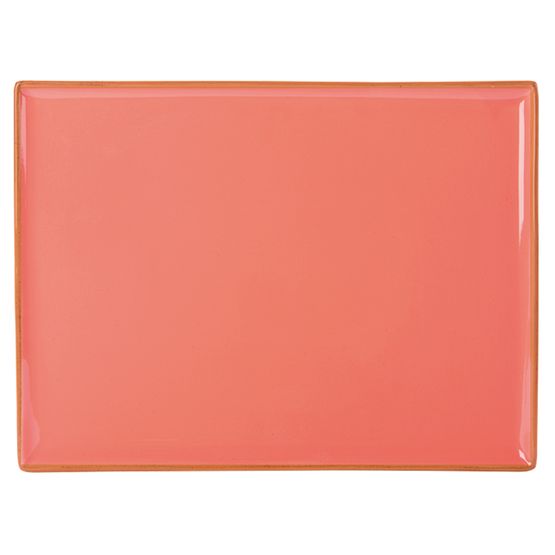 Seasons By Porcelite Coral Rectangular Platter 27 x 20cm / 10.75 x 8.25"