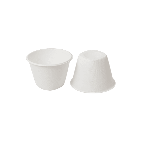 DispoPak 4oz Bagasse Sauce Containers