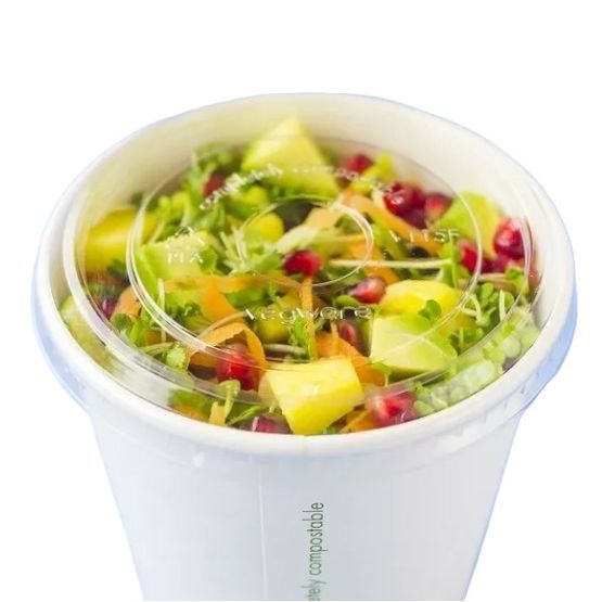 Vegware V115F 115-Series Flat PLA Cold Lid