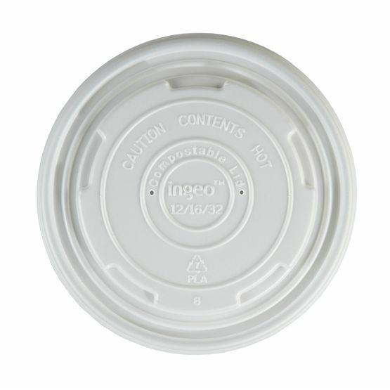 12 / 16oz Compostable PLA Soup Lids